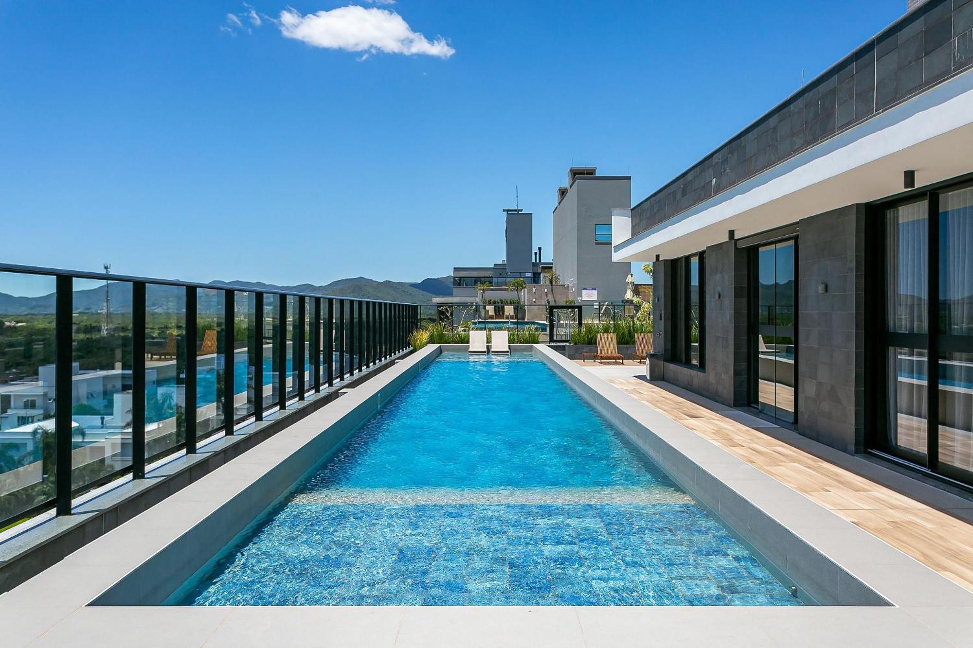Wi-Fi 300Mb | Rooftop Com Piscina Em Jurere #Ja15 Florianópolis 외부 사진
